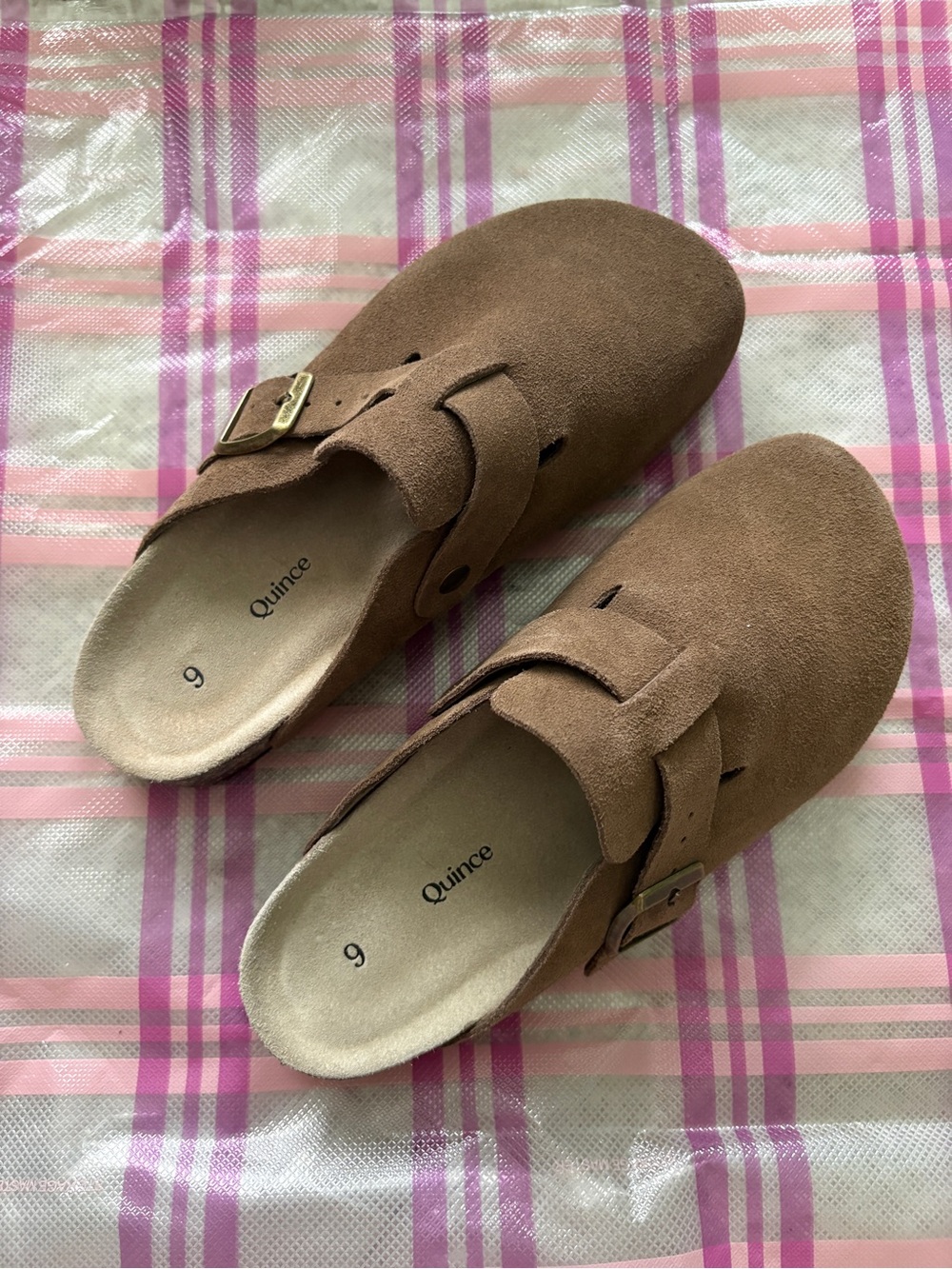 Quince Brown Suede Clog Mules
